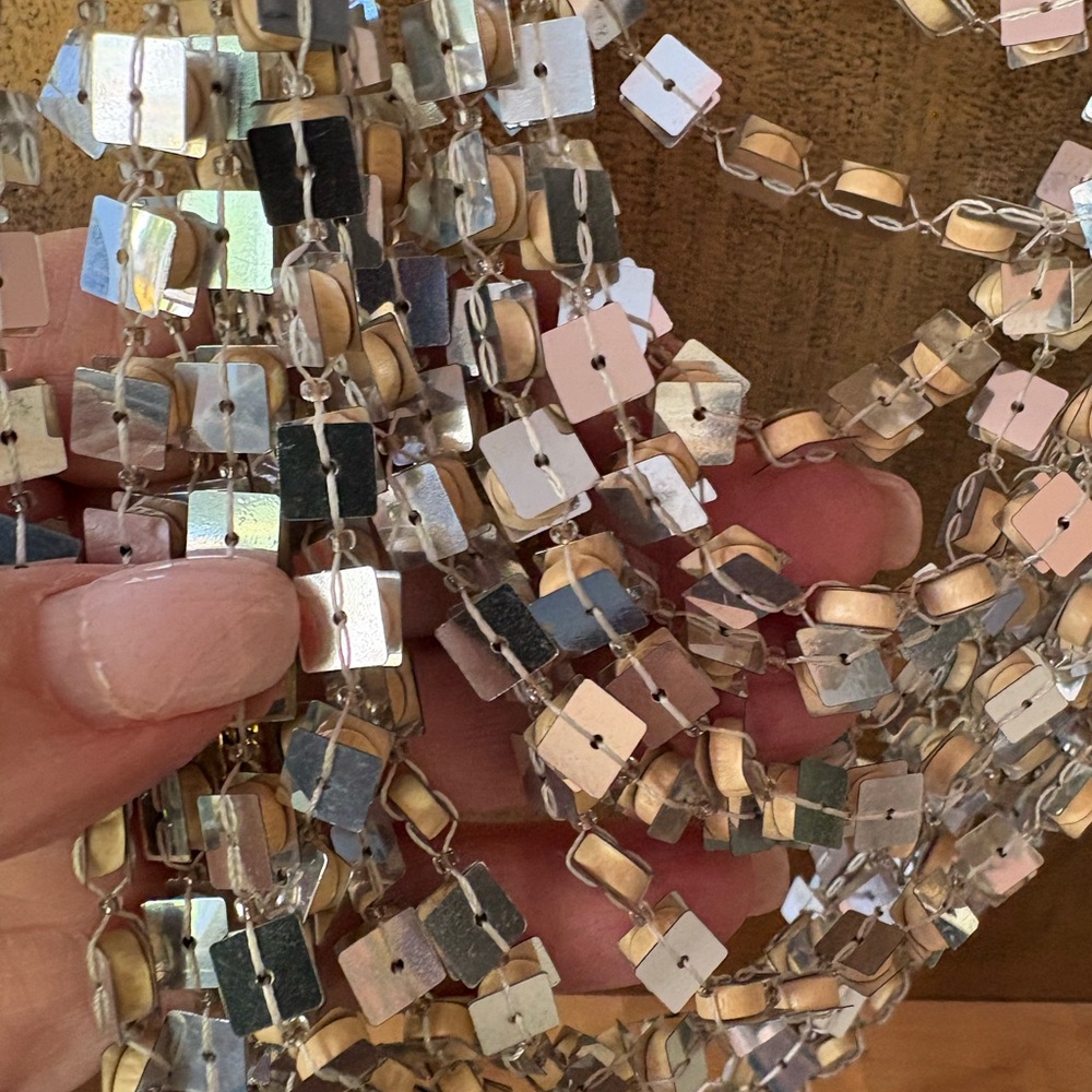 Multi-Layered Super Sparkly Sexy Silver Necklace - Picture 7 of 13